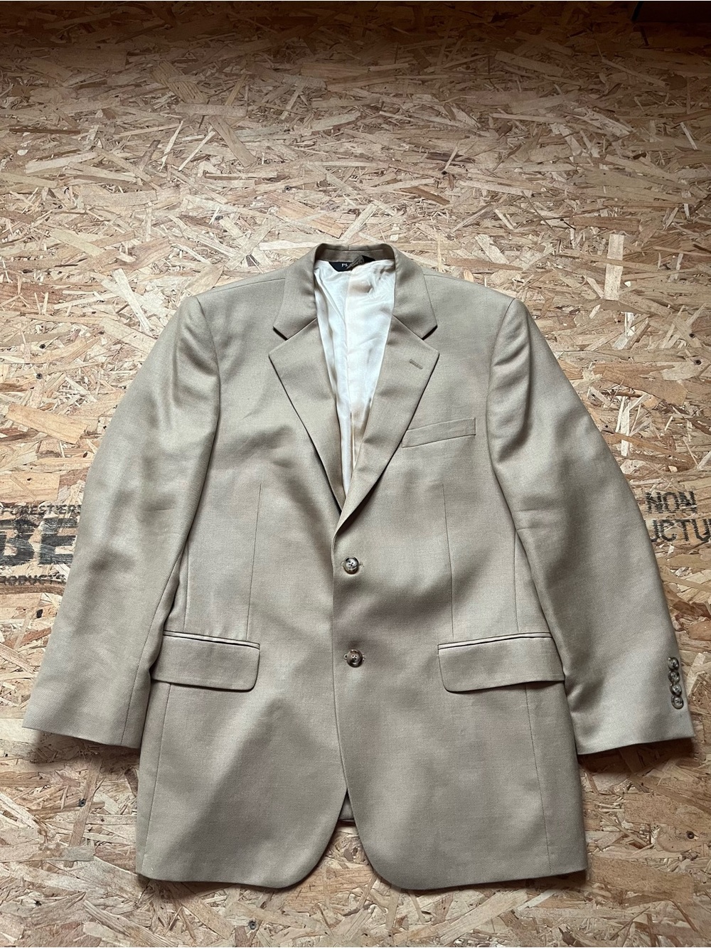 Jos. A. Bank Tan Two-Button Blazer